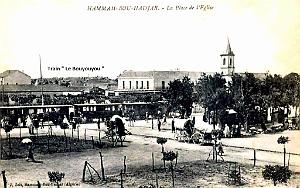 Hammam-Bou-Hadjar - Place de l'Eglise avec le Bouyouyou